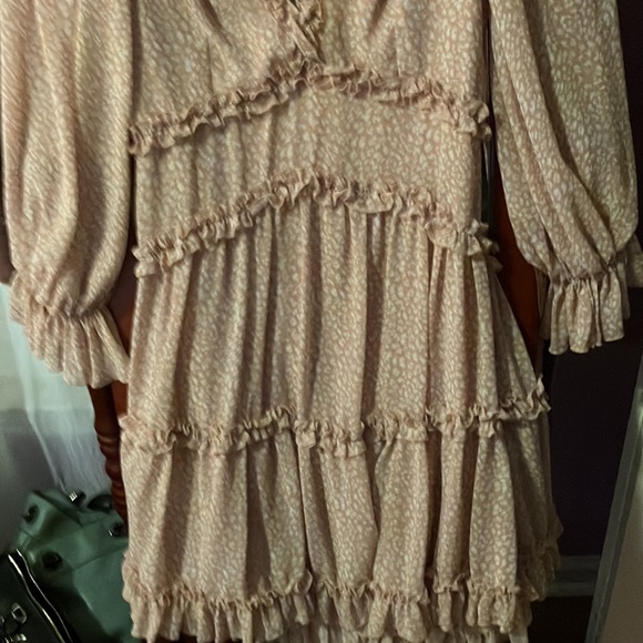 Saints & Secrets chiffon & layered ruffle dress - Picture 3 of 11